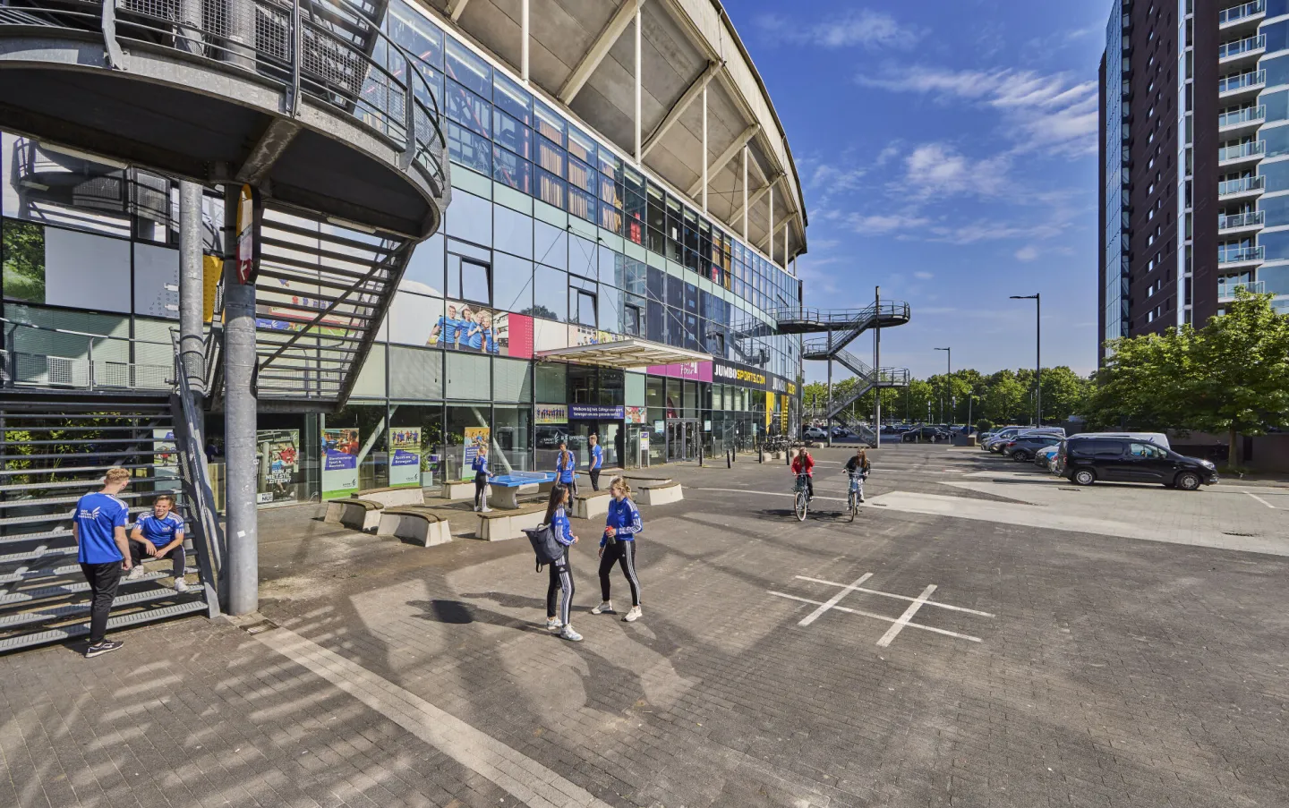 Ingang van het Sport College in Utrecht