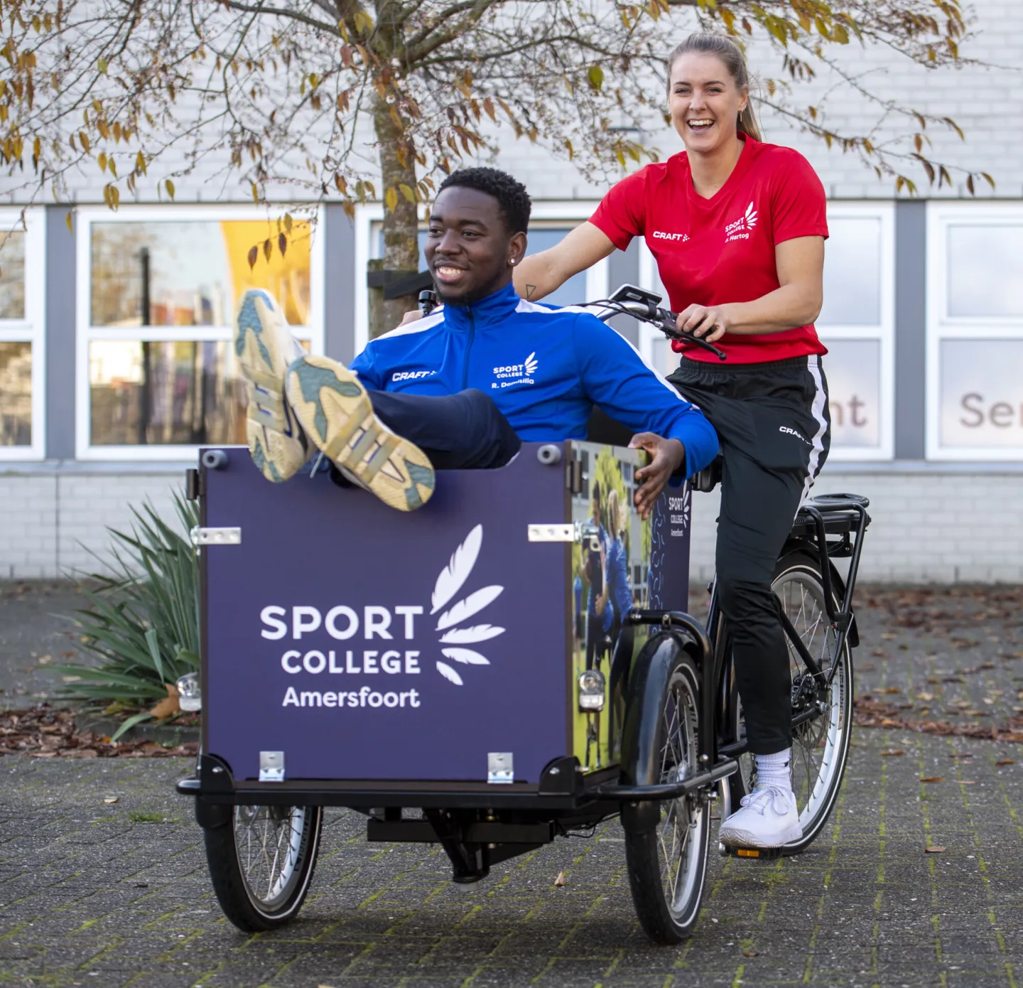 Mobiel Vitaliteitslab van het Sport College in Amersfoort