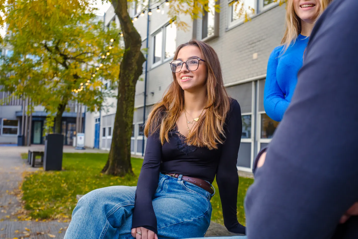 Student zit bij Campus Amersfoort