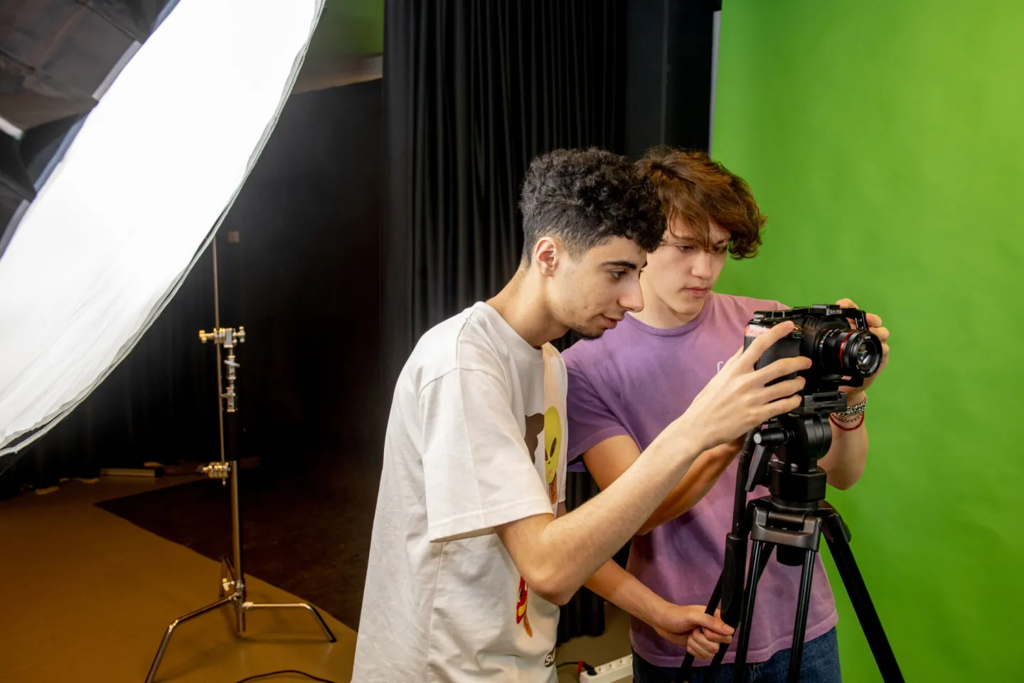 Studenten Media fotograferen