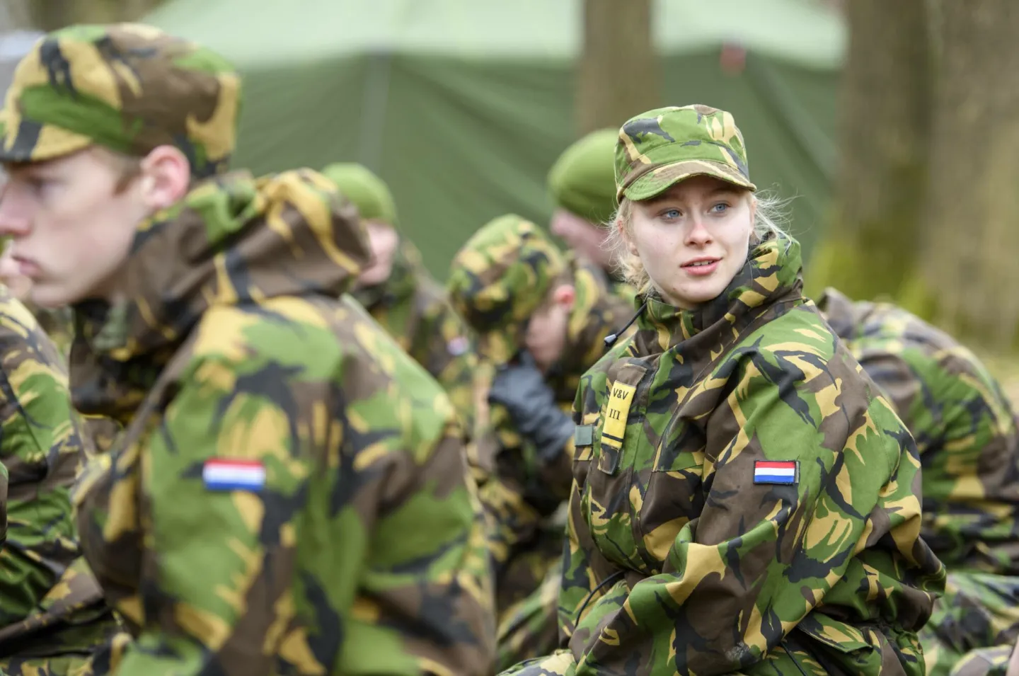 Studenten VEVA op bivak