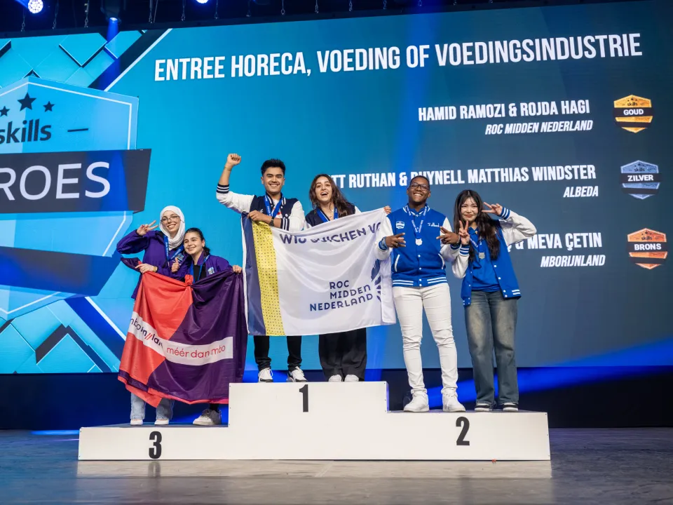 Winnaars goud Skills The Finals 2024 Entree Horeca