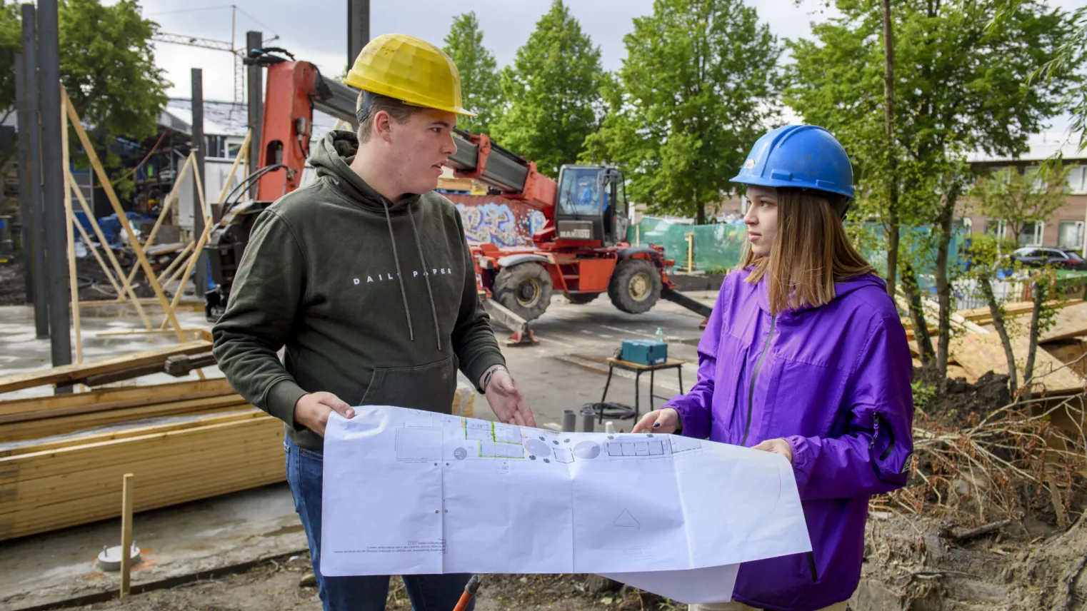 samen werken van een werktekening