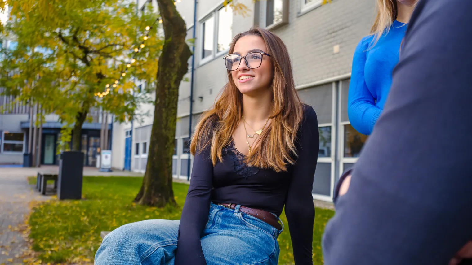 Student zit bij Campus Amersfoort