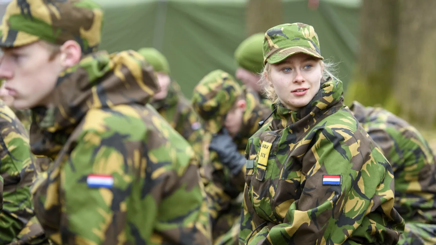 Studenten VEVA op bivak