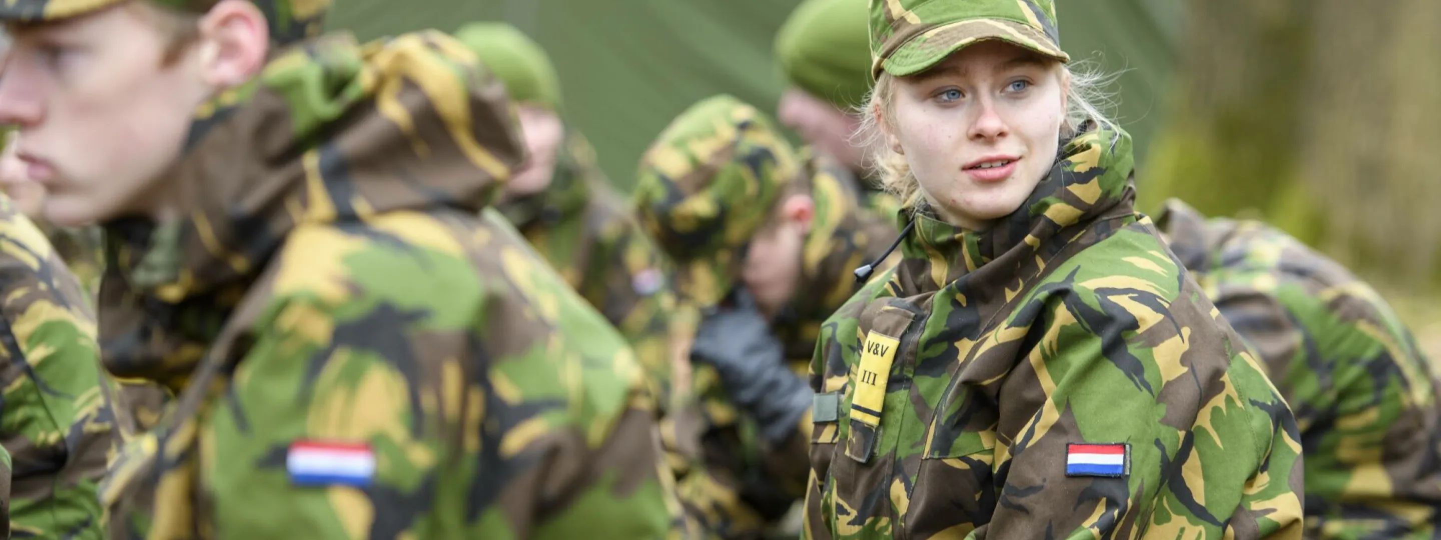 Studenten VEVA op bivak